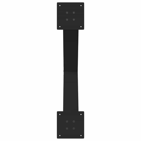 vidaXL Dining Table Legs X-Shaped 3 pcs Black 80x(72-73) cm Steel