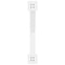 vidaXL Dining Table Legs X-Shaped 3 pcs White 90x(72-73) cm Steel
