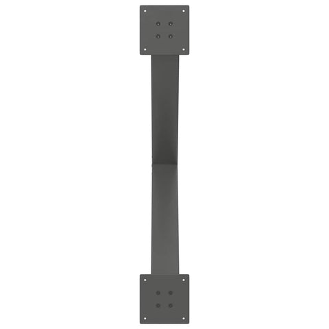 vidaXL Dining Table Legs X-Shaped 3 pcs Anthracite 90x(72-73) cm Steel