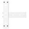 vidaXL Coffee Table Legs T-Shaped 2 pcs White 30x25x(30-31) cm Steel