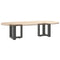 vidaXL Coffee Table Legs T-Shaped 2 pcs Anthracite 30x25x(30-31) cm Steel