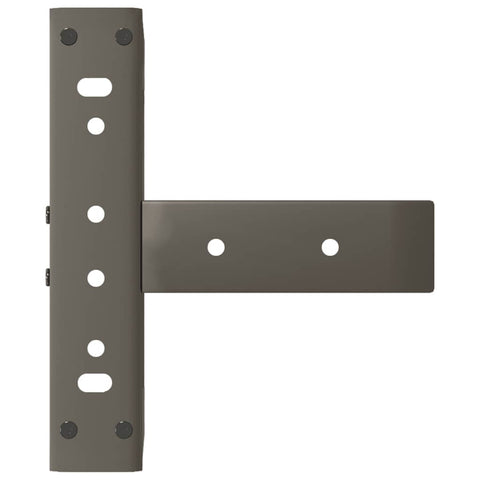 vidaXL Coffee Table Legs T-Shaped 2 pcs Natural Steel 30x25x(30-31) cm Steel