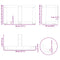vidaXL Coffee Table Legs T-Shaped 2 pcs Black 40x25x(30-31) cm Steel