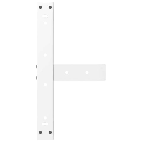 vidaXL Coffee Table Legs T-Shaped 2 pcs White 40x25x(30-31) cm Steel