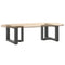 vidaXL Coffee Table Legs T-Shaped 2 pcs Anthracite 40x25x(30-31) cm Steel