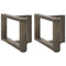 vidaXL Coffee Table Legs T-Shaped 2 pcs Natural Steel 40x25x(30-31) cm Steel