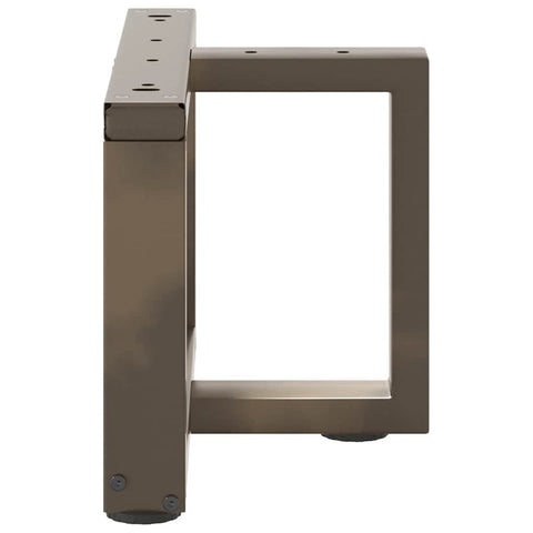 vidaXL Coffee Table Legs T-Shaped 2 pcs Natural Steel 40x25x(30-31) cm Steel