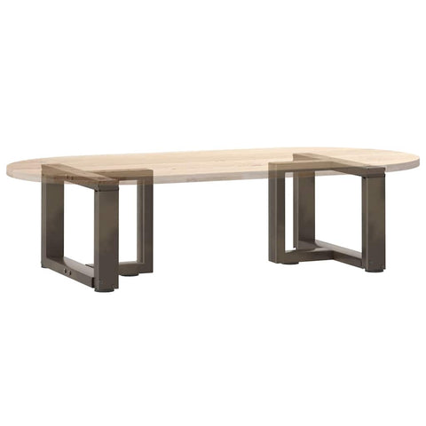 vidaXL Coffee Table Legs T-Shaped 2 pcs Natural Steel 40x25x(30-31) cm Steel