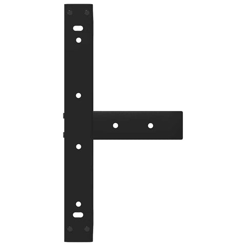 vidaXL Coffee Table Legs T-Shaped 2 pcs Black 50x25x(30-31) cm Steel