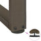 vidaXL Coffee Table Legs T-Shaped 2 pcs Natural Steel 50x25x(30-31) cm Steel