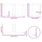 vidaXL Coffee Table Legs T-Shaped 2 pcs Natural Steel 50x25x(30-31) cm Steel
