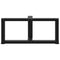 vidaXL Coffee Table Legs T-Shaped 2 pcs Black 70x25x(30-31) cm Steel