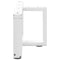 vidaXL Coffee Table Legs T-Shaped 2 pcs White 70x25x(30-31) cm Steel