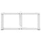 vidaXL Coffee Table Legs T-Shaped 2 pcs White 70x25x(30-31) cm Steel