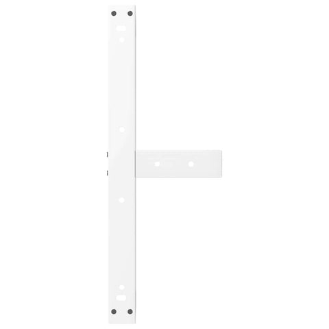 vidaXL Coffee Table Legs T-Shaped 2 pcs White 70x25x(30-31) cm Steel
