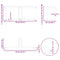 vidaXL Coffee Table Legs T-Shaped 2 pcs White 70x25x(30-31) cm Steel