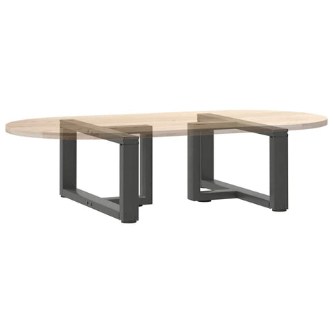 vidaXL Coffee Table Legs T-Shaped 2 pcs Anthracite 70x25x(30-31) cm Steel