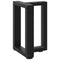 vidaXL Coffee Table Legs T-Shaped 2 pcs Black 28x25x(42-43) cm Steel