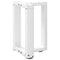 vidaXL Coffee Table Legs T-Shaped 2 pcs White 38x25x(42-43) cm Steel