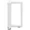 vidaXL Coffee Table Legs T-Shaped 2 pcs White 38x25x(42-43) cm Steel