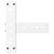 vidaXL Coffee Table Legs T-Shaped 2 pcs White 38x25x(42-43) cm Steel