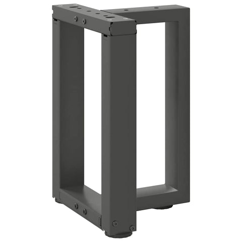 vidaXL Coffee Table Legs T-Shaped 2 pcs Anthracite 38x25x(42-43) cm Steel