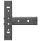 vidaXL Coffee Table Legs T-Shaped 2 pcs Anthracite 38x25x(42-43) cm Steel