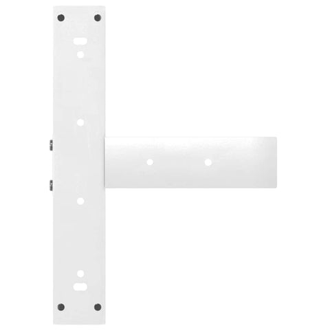 vidaXL Coffee Table Legs T-Shaped 2 pcs White 50x25x(42-43) cm Steel