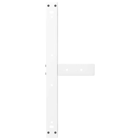 vidaXL Coffee Table Legs T-Shaped 2 pcs White 60x25x(42-43) cm Steel