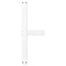 vidaXL Coffee Table Legs T-Shaped 2 pcs White 60x25x(42-43) cm Steel