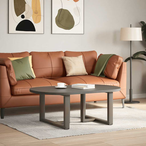 vidaXL Coffee Table Legs T-Shaped 2 pcs Natural Steel 60x25x(42-43) cm Steel