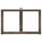vidaXL Coffee Table Legs T-Shaped 2 pcs Natural Steel 60x25x(42-43) cm Steel