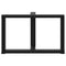 vidaXL Coffee Table Legs T-Shaped 2 pcs Black 70x25x(42-43) cm Steel