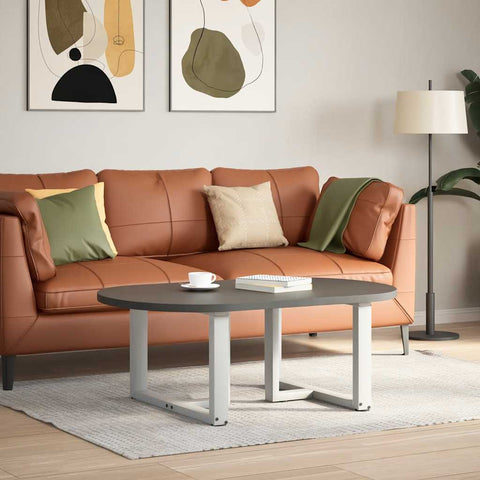 vidaXL Coffee Table Legs T-Shaped 2 pcs White 70x25x(42-43) cm Steel