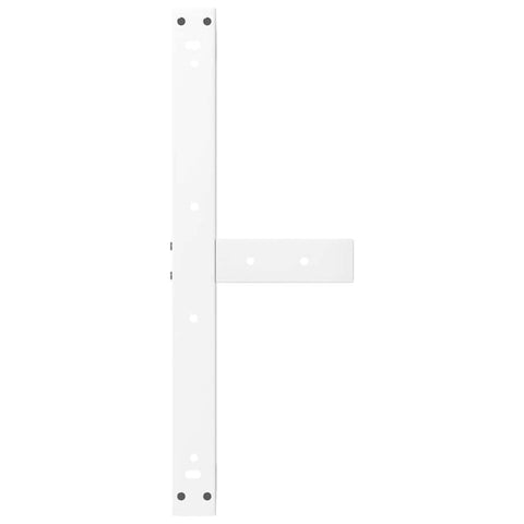 vidaXL Coffee Table Legs T-Shaped 2 pcs White 70x25x(42-43) cm Steel