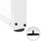 vidaXL Coffee Table Legs T-Shaped 2 pcs White 70x25x(42-43) cm Steel