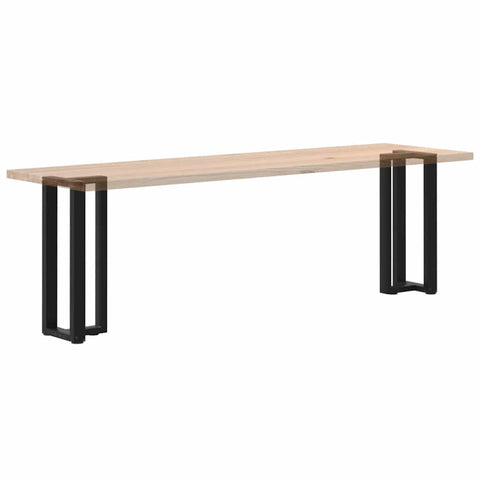 vidaXL Console Table Legs T-Shaped 2 pcs Black 25x28x(72-73) cm Steel