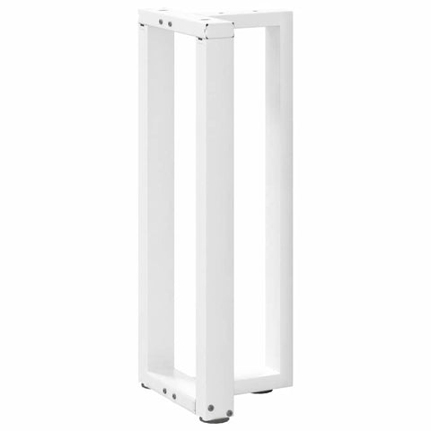 vidaXL Console Table Legs T-Shaped 2 pcs White 25x28x(72-73) cm Steel