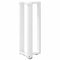 vidaXL Console Table Legs T-Shaped 2 pcs White 25x28x(72-73) cm Steel