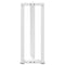 vidaXL Console Table Legs T-Shaped 2 pcs White 25x28x(72-73) cm Steel