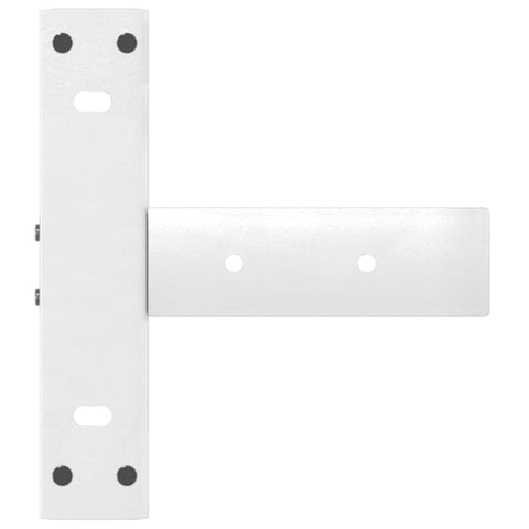vidaXL Console Table Legs T-Shaped 2 pcs White 25x28x(72-73) cm Steel
