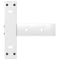 vidaXL Console Table Legs T-Shaped 2 pcs White 25x28x(72-73) cm Steel
