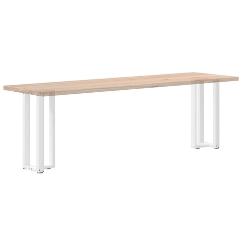 vidaXL Console Table Legs T-Shaped 2 pcs White 25x28x(72-73) cm Steel