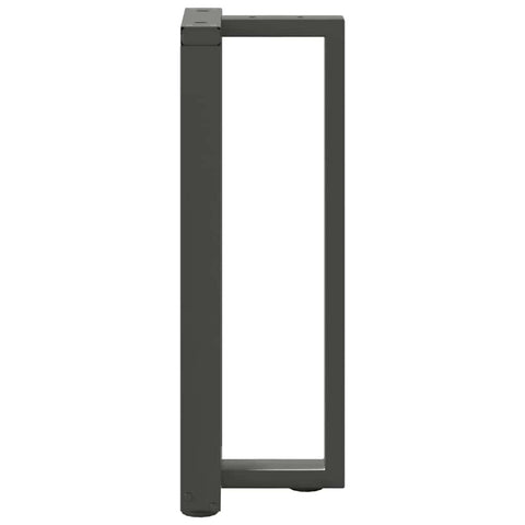 vidaXL Console Table Legs T-Shaped 2 pcs Anthracite 25x28x(72-73) cm Steel