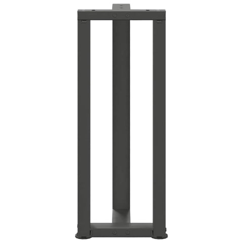 vidaXL Console Table Legs T-Shaped 2 pcs Anthracite 25x28x(72-73) cm Steel