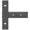 vidaXL Console Table Legs T-Shaped 2 pcs Anthracite 25x28x(72-73) cm Steel