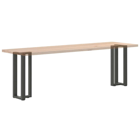 vidaXL Console Table Legs T-Shaped 2 pcs Anthracite 25x28x(72-73) cm Steel