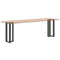 vidaXL Console Table Legs T-Shaped 2 pcs Anthracite 25x28x(72-73) cm Steel