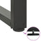 vidaXL Console Table Legs T-Shaped 2 pcs Anthracite 25x28x(72-73) cm Steel
