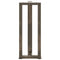 vidaXL Console Table Legs T-Shaped 2 pcs Natural Steel 25x28x(72-73) cm Steel